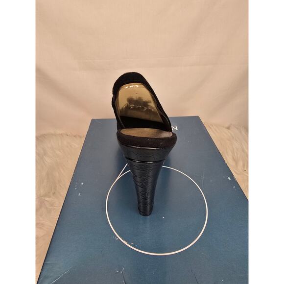 Nine West Nwelsa black suede slingback platform heels - Picture 6 of 10